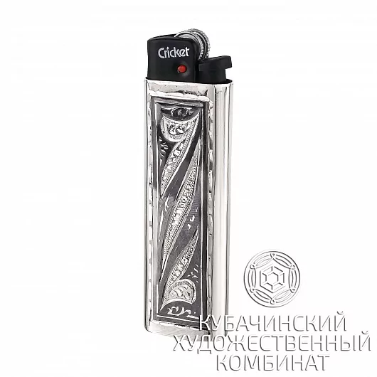 Зажигалка серебряная