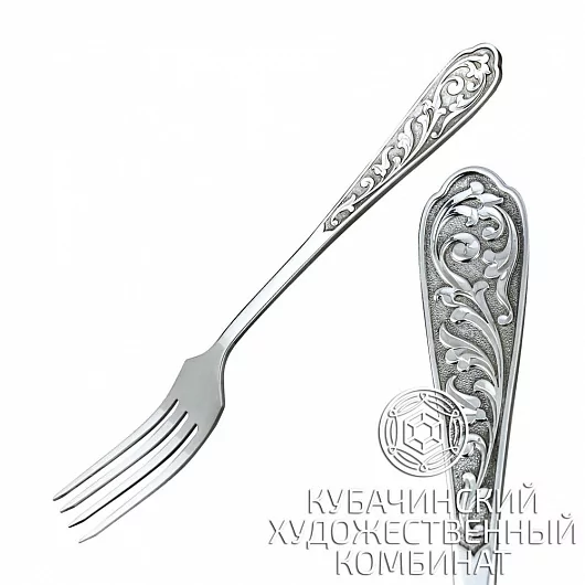 Вилка десертная из серебра