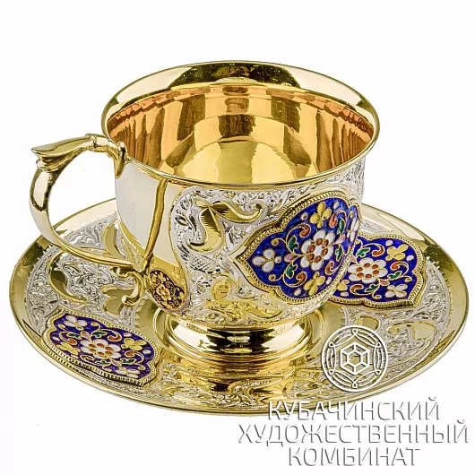 Чайная пара с эмалью на 160 мл