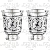 Набор из 2 стаканов из серебра на 140 мл