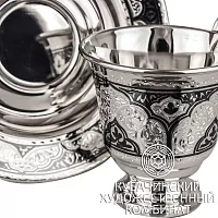Кофейная пара из серебра на 60 мл