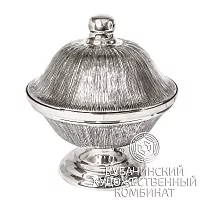 Икорница из серебра 925 пробы на 115 мл