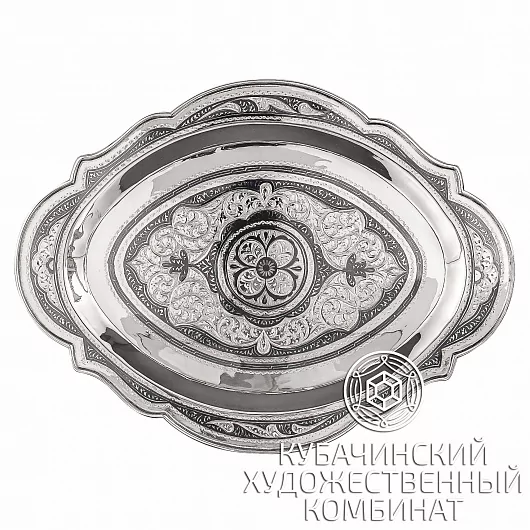 Поднос из серебра