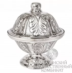 Икорница из серебра 925 пробы на 115 мл