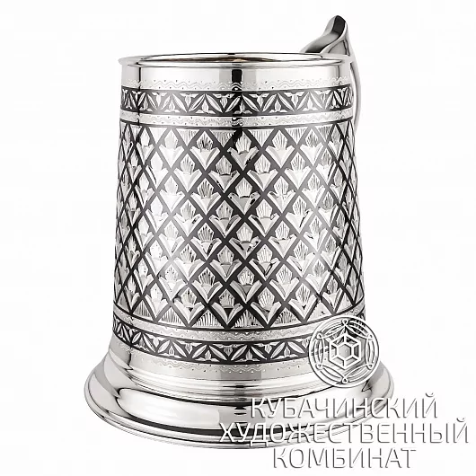 Пивная кружка из серебра на 890 мл