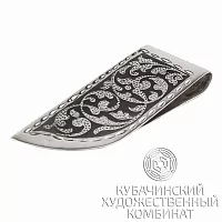 Зажим для денег из серебра