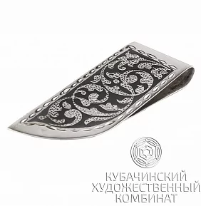 Зажим для денег из серебра
