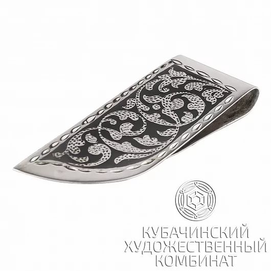 Зажим для денег из серебра