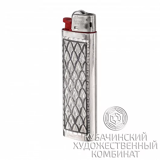 Зажигалка серебряная