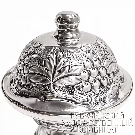 Икорница из серебра 925 пробы на 155 мл