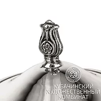 Сахарница "Винт" из серебра 925 пробы 
