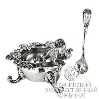 Солонка "Тигр" из серебра