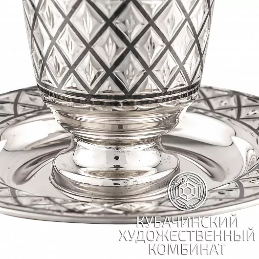 Кофейная пара из серебра на 60 мл