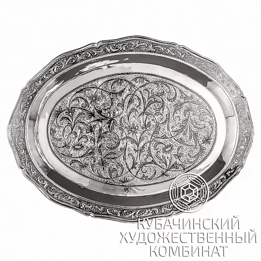Поднос из серебра