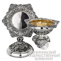 Вареньица с подносом из серебра 925 пробы