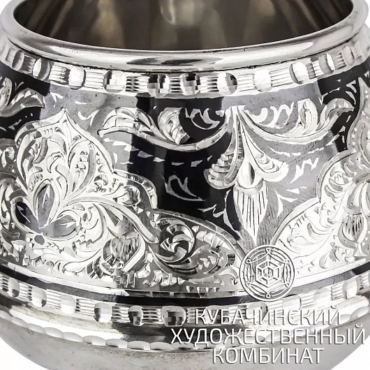 Бокал ручной работы из серебра на 190 мл