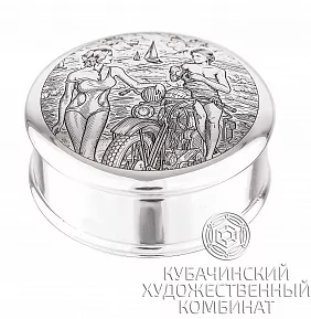 Таблетница из серебра 