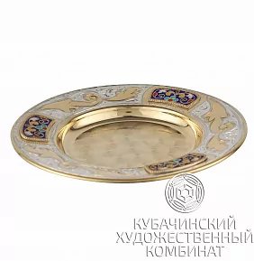 Блюдце из серебра