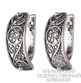 Серьги из серебра 925 пробы