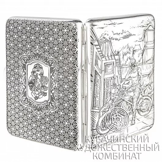 Портсигар из серебра 