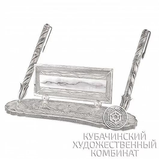 Настольный набор из серебра 925 пробы