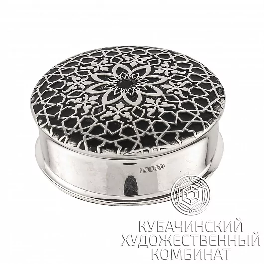 Таблетница из серебра
