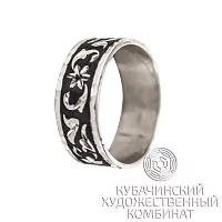 Кольцо "Цветы" из серебра