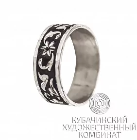 Кольцо "Цветы" из серебра