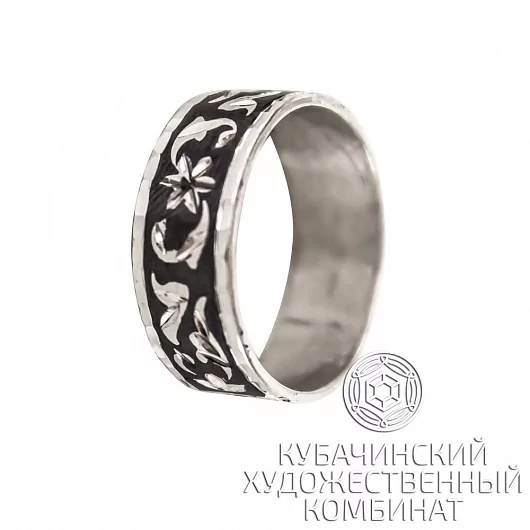 Кольцо "Цветы" из серебра