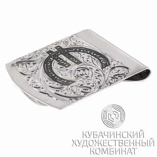 Зажим для денег из серебра