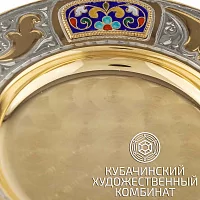 Блюдце из серебра