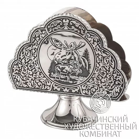 Салфетница из серебра
