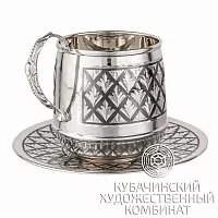 Чайная пара из серебра на 170 мл