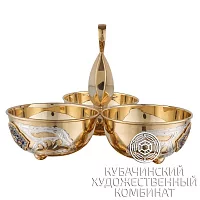 Менажница из серебра