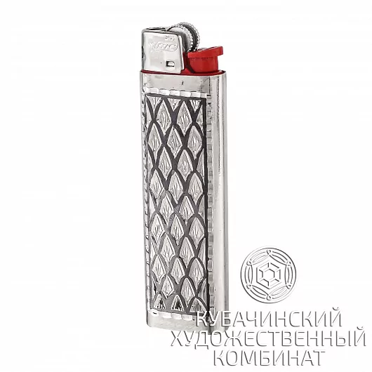 Зажигалка серебряная