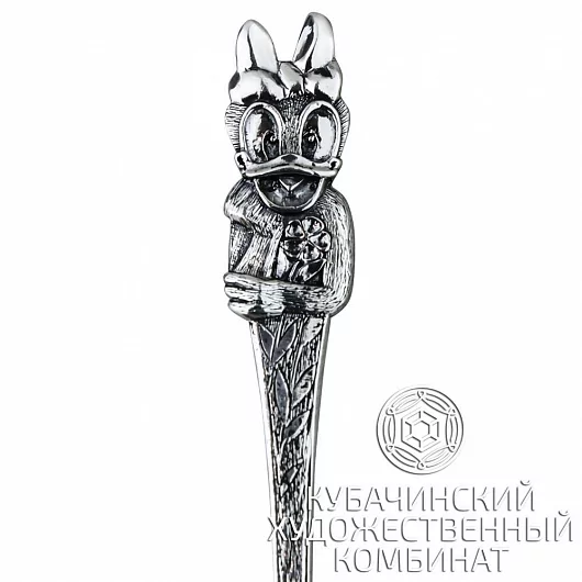 Ложка чайная "Дейзи Дак" из серебра