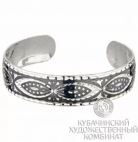 Браслет из серебра «Герань»