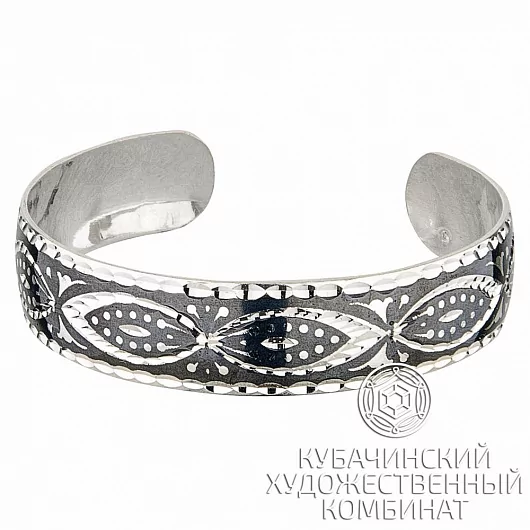 Браслет из серебра «Герань»