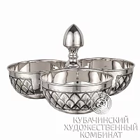 Менажница серебряная