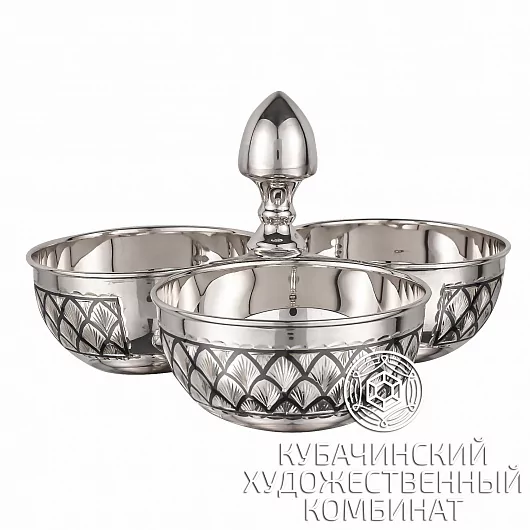 Менажница серебряная