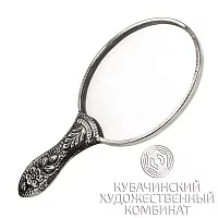 Зеркало "Цветок" из серебра