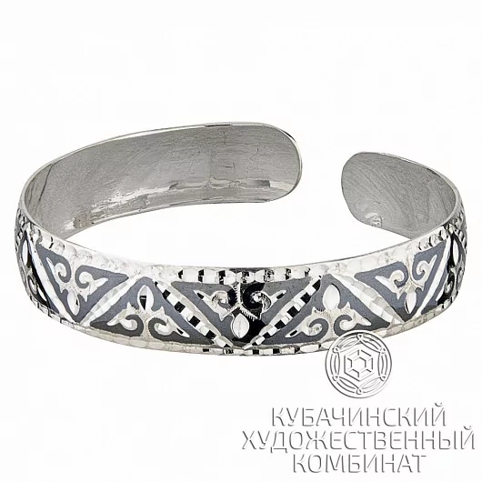 Браслет из серебра «Треугольник»